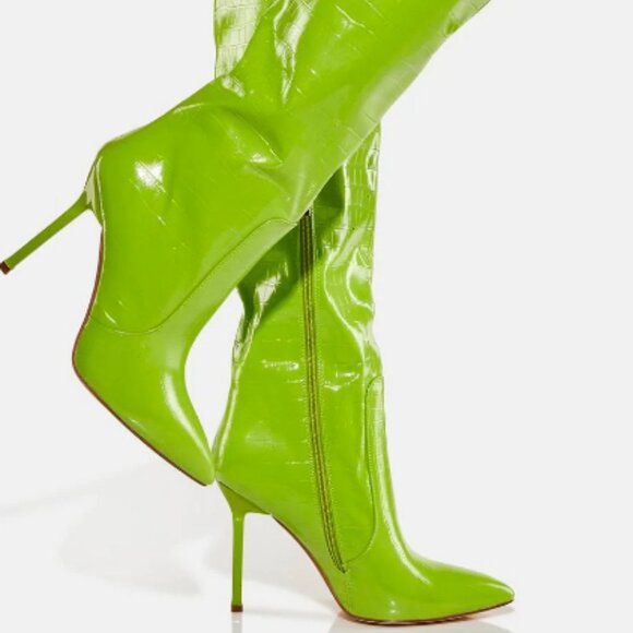 Green Simmi Normen Knee High Boots  ( BRAND NEW !!!! ) - Picture 3 of 8